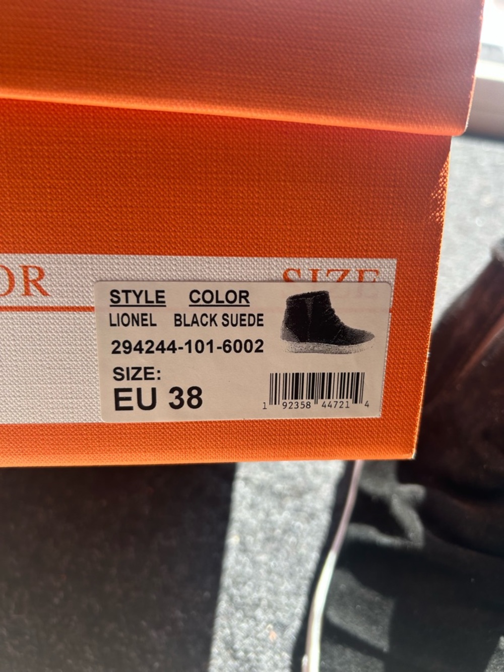 Miz Mooz Black Suede High-Top Sneaker - Picture 5 of 5